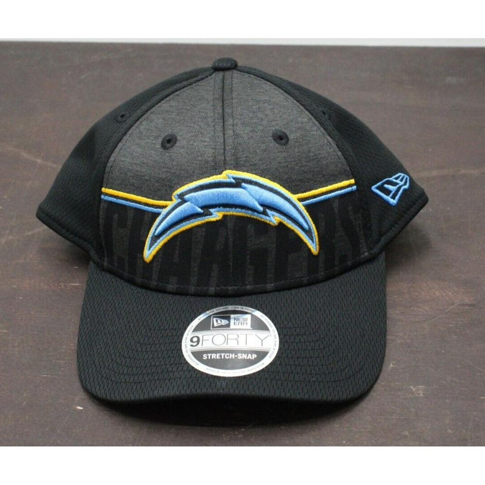 New Era Los Angeles Chargers NFL 9FORTY Stretch Snap Black Gray Baseball Cap Hat